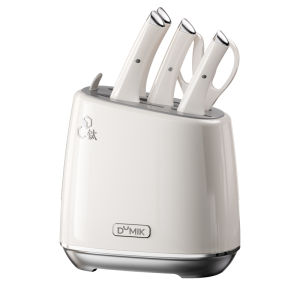 DUMIK | Full Set Home Kitchen Combo Knife and Cutting Board Stainless Steel Knife Stand