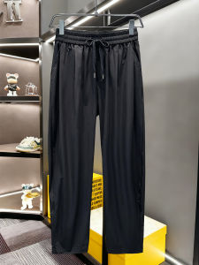 Quần Ống Rộng Ống Đứng Mùa Hè 2025 Cho Nam Quần Dài Ống Rộng Phong Cách Mỹ Cổ Điển Màu Trơn Quần Dài Thường Ngày Thoáng Khí