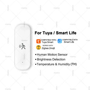 Zigbee 10G MmWave Radar Motion Sensor Tuya Smart Human Motion Sensor with illuminance Temperature Humidity Support Zigbee2MQTT