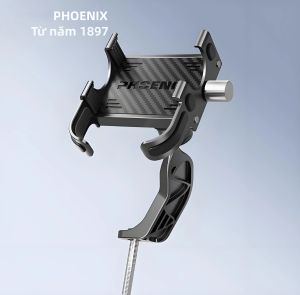 Giá Đỡ Điện Thoại Xe Đạp Hợp Kim PHOENIX Chống Rung Hỗ Trợ Định Vị Cho Xe Đạp Xe Đạp Điện Xe Máy & Người Giao Hàng Chất Liệu Nhôm