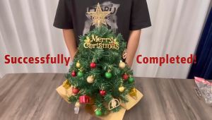 O-KAY 20/30 45CM mini Christmas Tree Christmas Decorations Package LED Desktop Christmas Tree ornaments