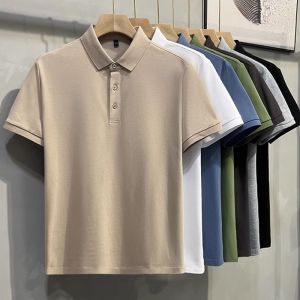 Áo Thun Polo Nam Cổ Bẻ Tay Ngắn Lụa Băng Mỏng Thời Trang Mùa Hè Thương Hiệu Cao Cấp Quần Áo Công Sở Trẻ Trung Thoải Mái Thoáng Khí