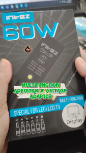 INTEZ 60/24W Voltage Adjustable power supply Power Adapter Ac to dc 12v power supply with 3 pin Plug  Wall Plug Voltage detector