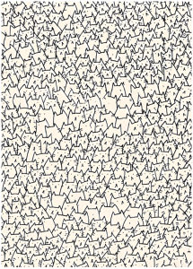 Jigsaw Puzzle Challenging Cat Silhouette Dense Style Mixed Colors For Adults Family Fun Interactive Brain Teaser Home Decor Gift