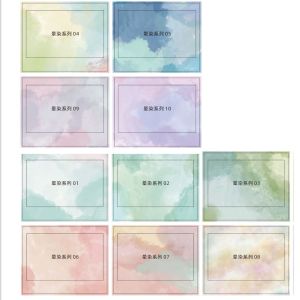 Wide Format Photo Paper Stickers Instant Camera Picture Frame Stickers Non-Drying Adhesive Waterproof Cartoon Border Stickers Horizontal Version