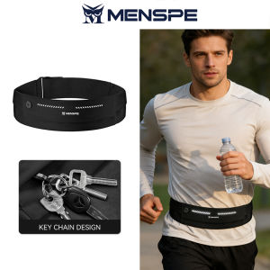 MENSPE Sport Waist Bag Chest Bag Multi-Functional Fitness Bag Waterproof Waist Bag Wear-Resistant Earphone Hole Waist Bag Outdoor Sports Belt  Running Waist Belt