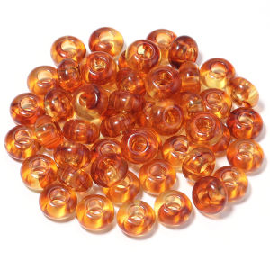 Bộ 50 14x8mm Acrylic Hạt Charm Lỗ Lớn Miếng Đệm Hạt Cho DIY Trang Sức Làm-Vòng Cổ Vòng Tay Móc Khóa Phụ Kiện