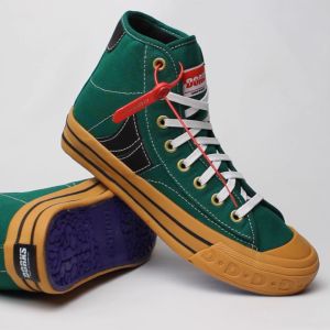 Dorks Metro High Green Gum - Sepatu Sneakers Casual Pria Wanita Sepatu Sekolah Doks