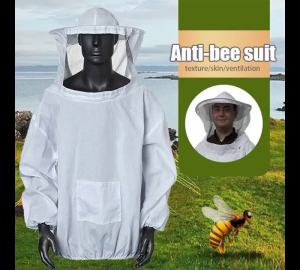 Lightweight Version Protective Beekeeping Jacket Veil Smock Equipment Beekeeping Hat Sleeve Beekeeper Suit Apiculture Bee Dress
