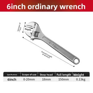 LECAN | Adjustable Wrench Hammer Tool Set 200mm Anti-Slip Multi-Function