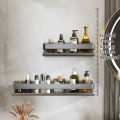 Black Bathroom Shelf White Rectangle Makeup Organizer Mental Corner Shelf Shampoo Storage Shelf Shower Wall Rack Bathroom811780. 