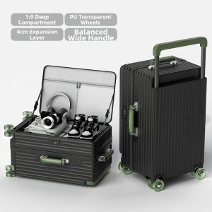kositu | Expandable Wide Handle Password Travel Luggage