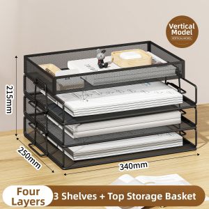MINGZHUO | Multi-Layer Desktop Organizer 3-5 Layers