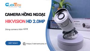 Camera quan sát thân hồng ngoại HIKVISION HD 2.0MP DS-2CE16D0T-IRP/ DS-2CE16D0T-IR camera hàng chính hãng bảo hành 2 năm