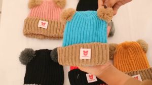 Kupluk Bayi Model Pompom Rajut Laki Laki Perempuan Karakter Mickey Mouse Usia 1 Bulan Sampai 3 Tahun