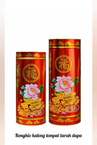 Konghio Kaleng Tempat Taruh Hio Dupa Import