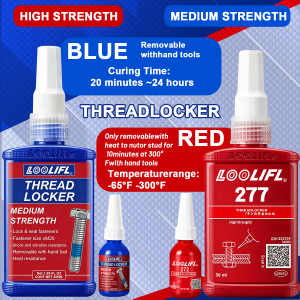 243 Blue Medium Strength Threadlocker Screw Glue Thread Locking Agent Anaerobic Adhesive Corrosion-Resistant Anti-Loosening Glue