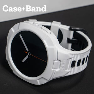 Case+Strap For Samsung Galaxy Watch 8 9 44 40mm Strap Silicone Breathable Strap Replacement Band For Samsung Watch 8Classic 46mm