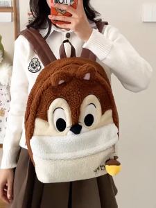 MOUSSON  Chititi ฤดูใบไม้ร่วงและฤดูหนาวใหม่ความจุขนาดใหญ่กระเป๋าสะพายคู่การ์ตูนเก๋กระเป๋านักเรียนนักศึกษากระเป๋าเป้สะพายหลัง
