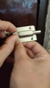 Stainless Steel Barrel Bolt Lock Multi‑Mount Slide Latch Quiet Security Latch for Door Cabinet