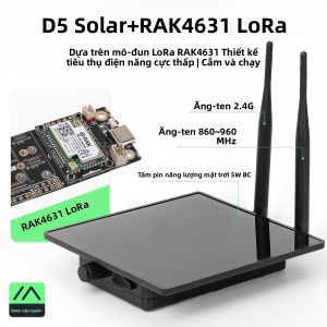 Thiết Bị Meshtastic Năng Lượng Mặt Trời D5 Với Mô-đun Không Dây LPWAN RAK WisBlock RAK4631 Bộ Lặp Tín Hiệu Năng Lượng Mặt Trời IP66 Cho LoRa Meshtastic