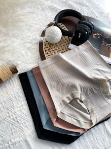 กางเกงในผ้าโมดัลแพ็คสามตัวกางเกงในทรงสามเหลี่ยมยกสะโพกผ้าฝ้ายนุ่มสบายไซส์ใหญ่เก็บพุงเอวสูงสำหรับสาวอวบ