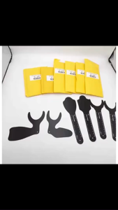 6-Size Durable Dental Photography dentistry Photo Contrast kit Black Background Board