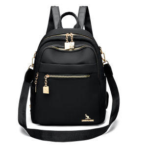 Oxford Cloth Double Shoulder Bag Womens Casual Travel Commuting Backpack Single Shoulder Bag Large Capacity Trendy Korean Style