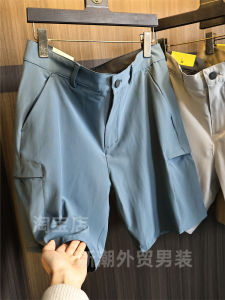 Lightweight Outdoor Sports Shorts Mens Quick Dry Breathable Casual Five-Quarter Length Fashionable Urban Style Summer Wear