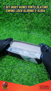 GLATINO Set Body Kunci Pintu Swing Model Lidah / Bodi Kunci Pintu GLATINO V-41054 Swing Lock Elegan Kuat Tahan Lama PRODUK ORIGINAL GLATINO