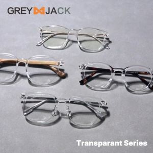 Grey Jack Kacamata Antiradiasi Blueray Transparan Series Model Oval Square Bahan TR90 Pria Wanita Bisa Minus 8358 9383 849 9092