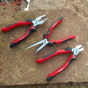 Combo 3 Kìm Wiha/ Bộ 3 Kìm Bằng Cắt Nhọn Professional WIHA B7C7N8PRO [Chính hãng Đức/ Germany]