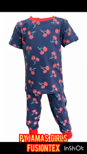 BAJU TIDUR BUDAK PEREMPUAN PYJAMA BUDAK PEREMPUAN SIZE 2-12 BRAND FUSIONTEX 100% COTTON PAJAMA BUDAK GIRLS PYJAMA