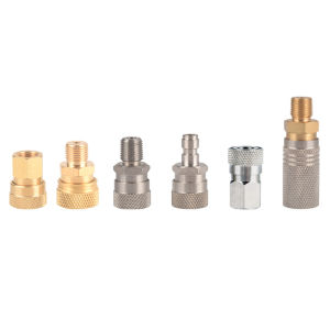 HPA M10 * 1 1/8BSP 1/8NPT Coupler ด่วนถังเติมลมเติมอะแดปเตอร์เติมแก๊สถอดได้อย่างรวดเร็วสำหรับอุปกรณ์ท่อสำหรับดำน้ำสถานี