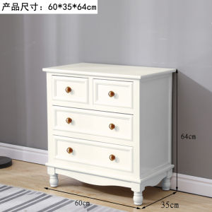 American-Style Solid Wood Living Room Bedroom Wall-Mounted Small Cabinet Storage Cabinet Wooden Chest of Drawer Clothes Closet Chest of Drawers