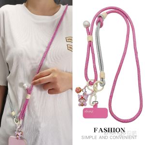 ZHENGEGE | Adjustable Dual-color Phone Lanyard Cartoon Pendant