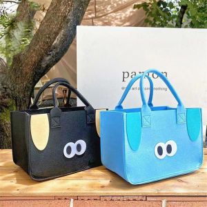 QFDI Túi Xách Hoạt Hình Màu Đỏ Lưới Phong Cách Instagram Mới Túi Tote Nỉ Túi Nỉ Dễ Thương Túi Xách Tay Cho Nhân Viên Văn Phòng túi đeo chéo túi đeo chéo nữ túi xách tui đeo nữ chéo túi tote tui xách nư giá rẻ