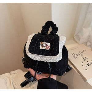 Trendy Versatile Mini Shoulder Bag for Girls Autumn Winter New Style Retro Outgoing Double Shoulder Bag High Aesthetic Value
