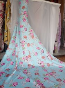 Kain Silk Satin Brandal Motif Kualitas Premium Harga Setengah Meter