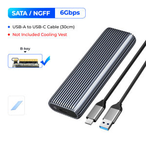 ORICO Tool Free Aluminum SSD M2 NVME Enclosure 10Gbps PCIe Type C Dual Protocol SSD Case Solid State Drive Case Support UASP