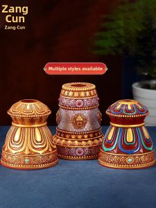 ZANGCUN | Tibetan Style Resin Painted Decorative Arrow Stand