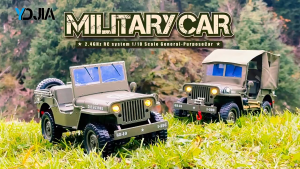 Xe Jeep Quân Sự Willys 1:10 RC – Mô Hình Điều Khiển Từ Xa Địa Hình Cho Bé Đồ Chơi Tỉ Lệ Lớn Có Thể Độ Chế