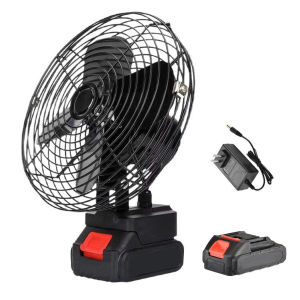 Winnereco Battery Operated Fan Rechargeable Portable Camping Fan 2 Speed Settings Lithium Battery Desk Fan for Outdoor Travel