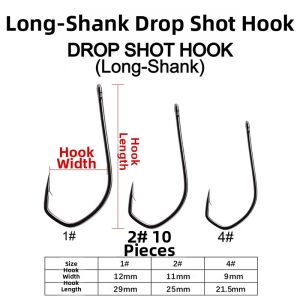 Cast&Catch | Fishing Hook For Wacky Rig Fine Curved Shank
