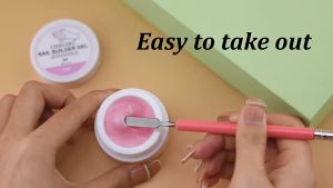15g Non-Stick Hand Nail Extension Gel Glue Nude White Clear Colors Poly Nail Gel Uv Polish Carved Nail Art Manicure Tools
