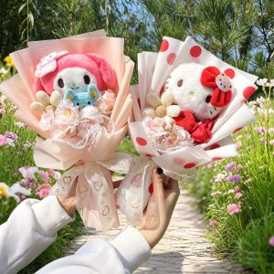 Sanrio | Artificial Flowers Creative Sanrio Handmade Bouquets Christmas Birthday Valentine Graduation Mother Gifts