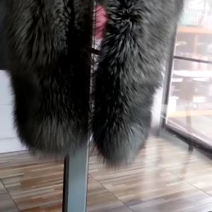 เฟอร์กันหนาว ผ้าพันคอกันหนาว Furแต่งโค้ท