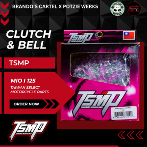 TSMP CLUTCH AND BELL FOR MIO I 125 BRANDOS CARTEL
