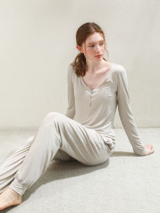 XEXZ | Modal V-Neck Comfortable Sleepwear Set