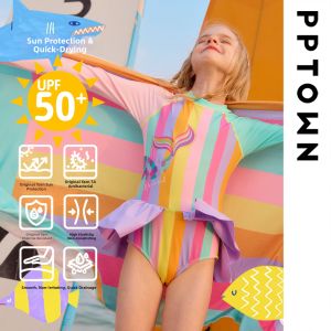 PPTOWN | Quick Drying UV Protection Childrens One-Piece Swimsuit